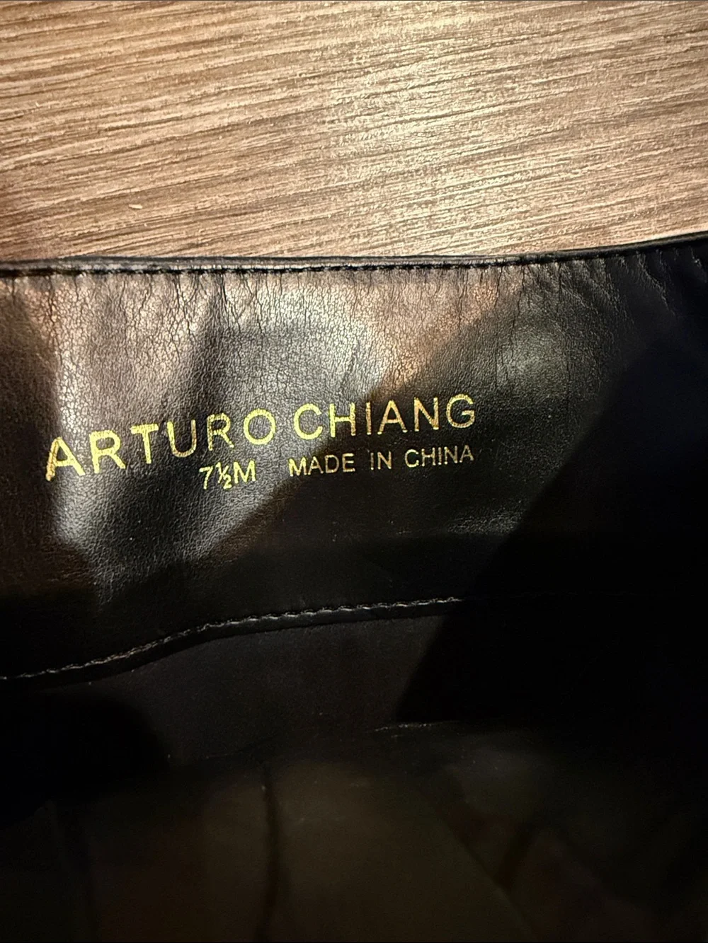 Arturo Chiang Filicia Black Riding Boot with Laced Back Size 7.5